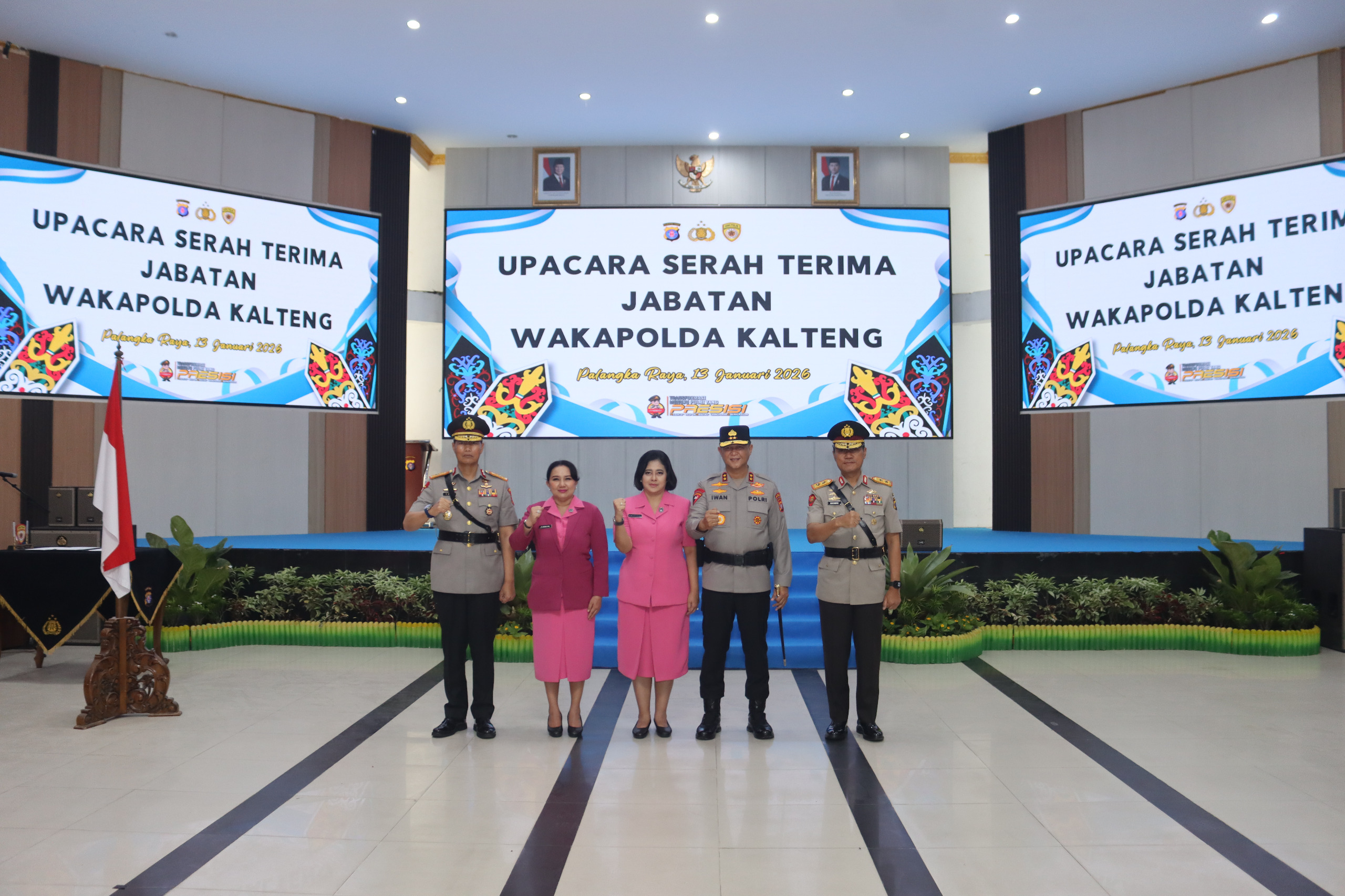 Kapolda Kalteng Pimpin Sertijab Wakapolda, Brigjen Pol Yosi Muhamartha Resmi Gantikan Irjen Pol Rakhmad Setyadi