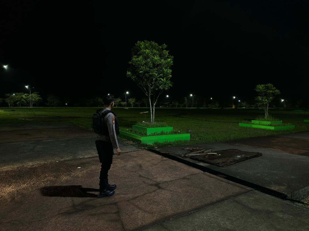 Sat Samapta Polres Lamandau Patroli Malam Hari, Jaga Kamtibmas dan sambang sejumlah Tempat