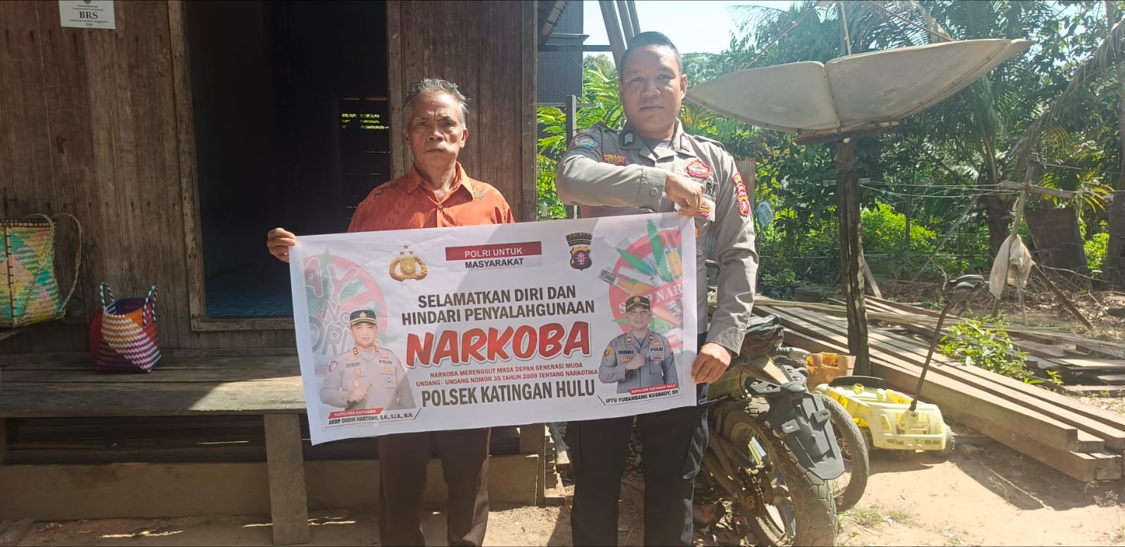 ‎Bhabinkamtibmas Polsek Katingan Hulu dan Bukit Raya Imbau Warga Jauhi Narkoba.