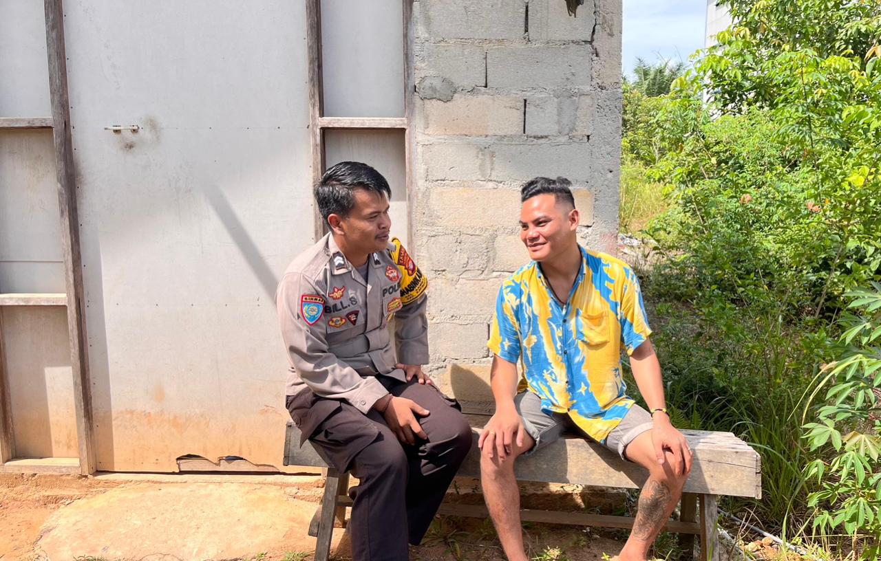 Polsek Katingan Tengah Sambang Kamtibmas