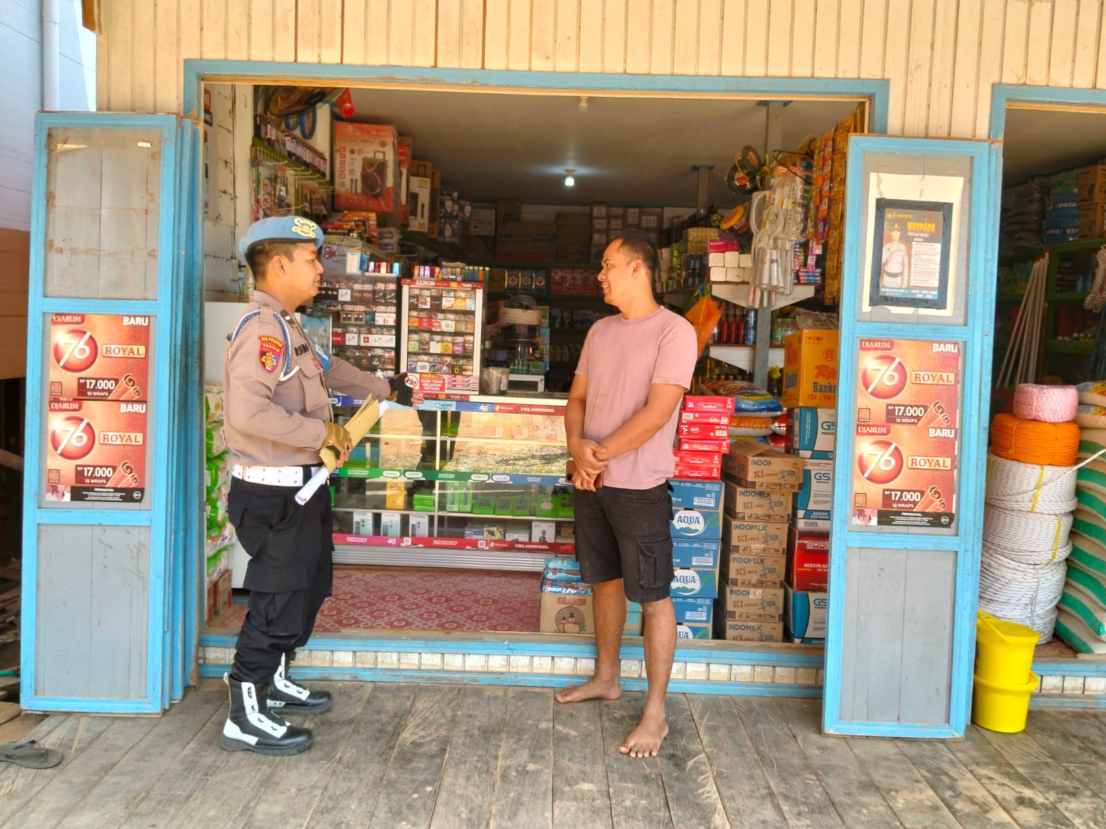 Patroli Siang Polsek Marikit, Wujud Kehadiran Polri yang Membangun Kepercayaan dan Kedekatan dengan Masyarakat.