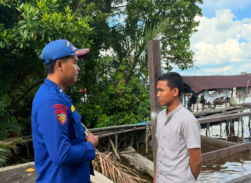 Polisi RW Berikan Imbauan Kamtibmas Kepada Masyarakat Desa Kumai Hulu Das kumai.