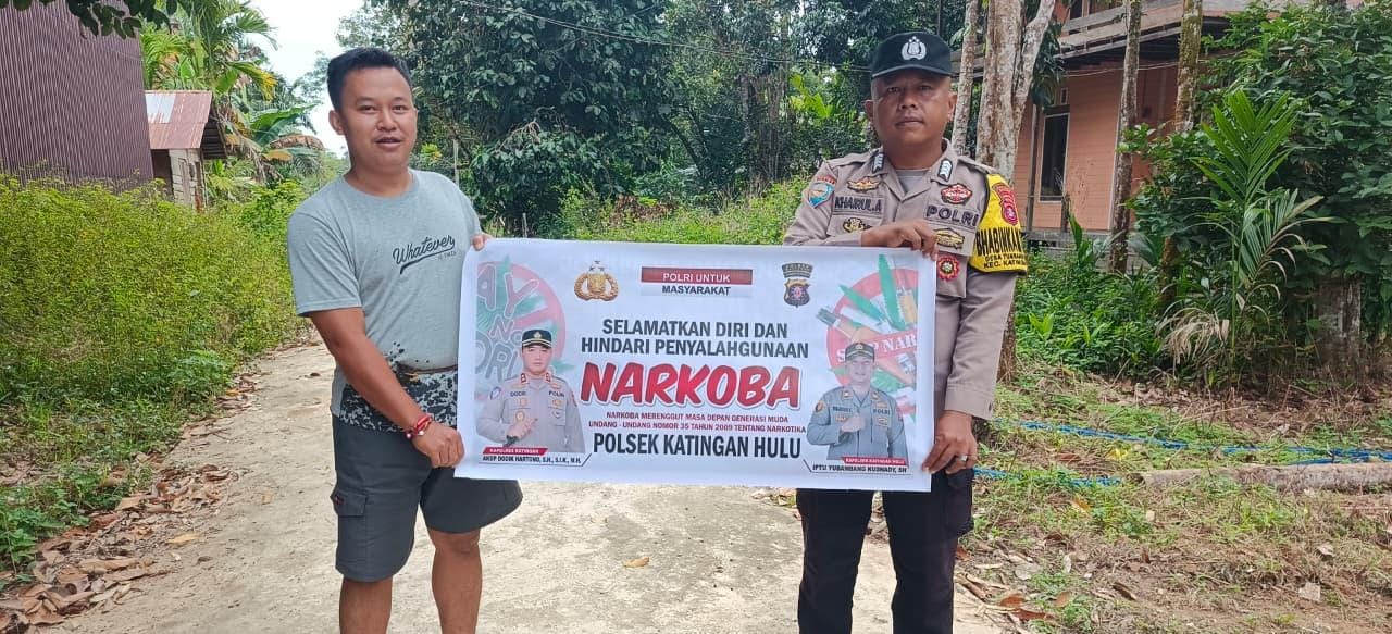 BHABINKAMTIBMAS POLSEK KATINGAN HULU MELAKSANAKAN SAMBANG KEPADA WARGA MASYARAKAT