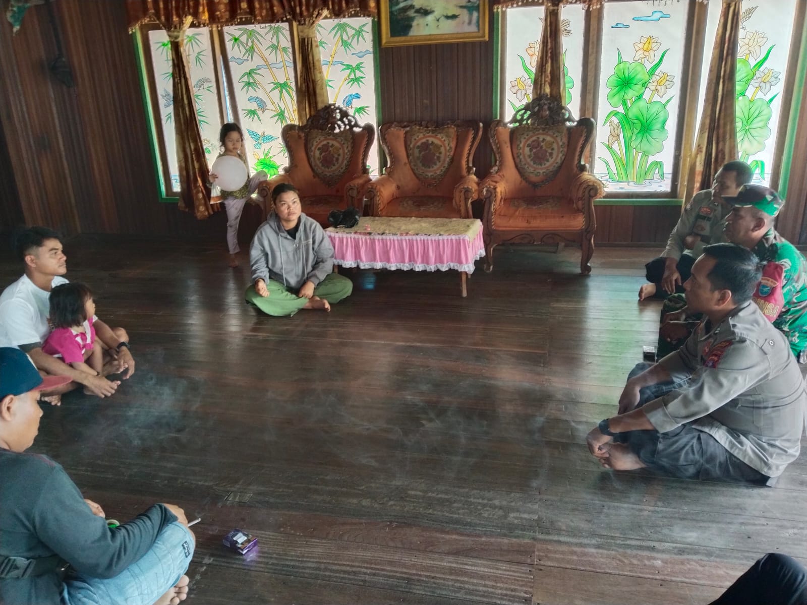 Polsek Katingan Tengah Sambang Kamtibmas