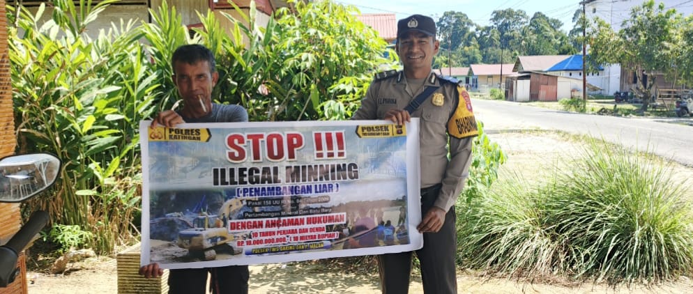 ‎Polsek Tws Garing dan Pulau Malan rutin sosialisasi larangan ilegal Meaning.