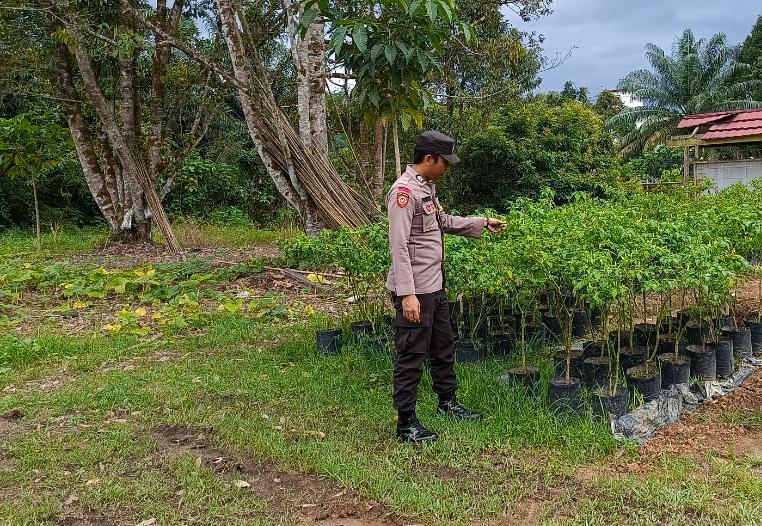 Dukung Ketahanan Pangan, Bhabinkamtibmas Polsek Delang Silaturahmi ke masyarakat terkait Program Asta Cita Presiden RI