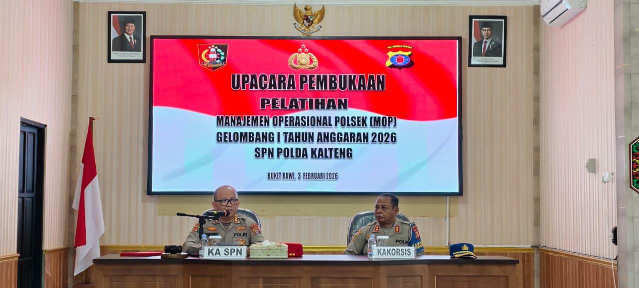 Pelatihan Manajemen Operasional Polsek Gelombang I Resmi Dibuka.