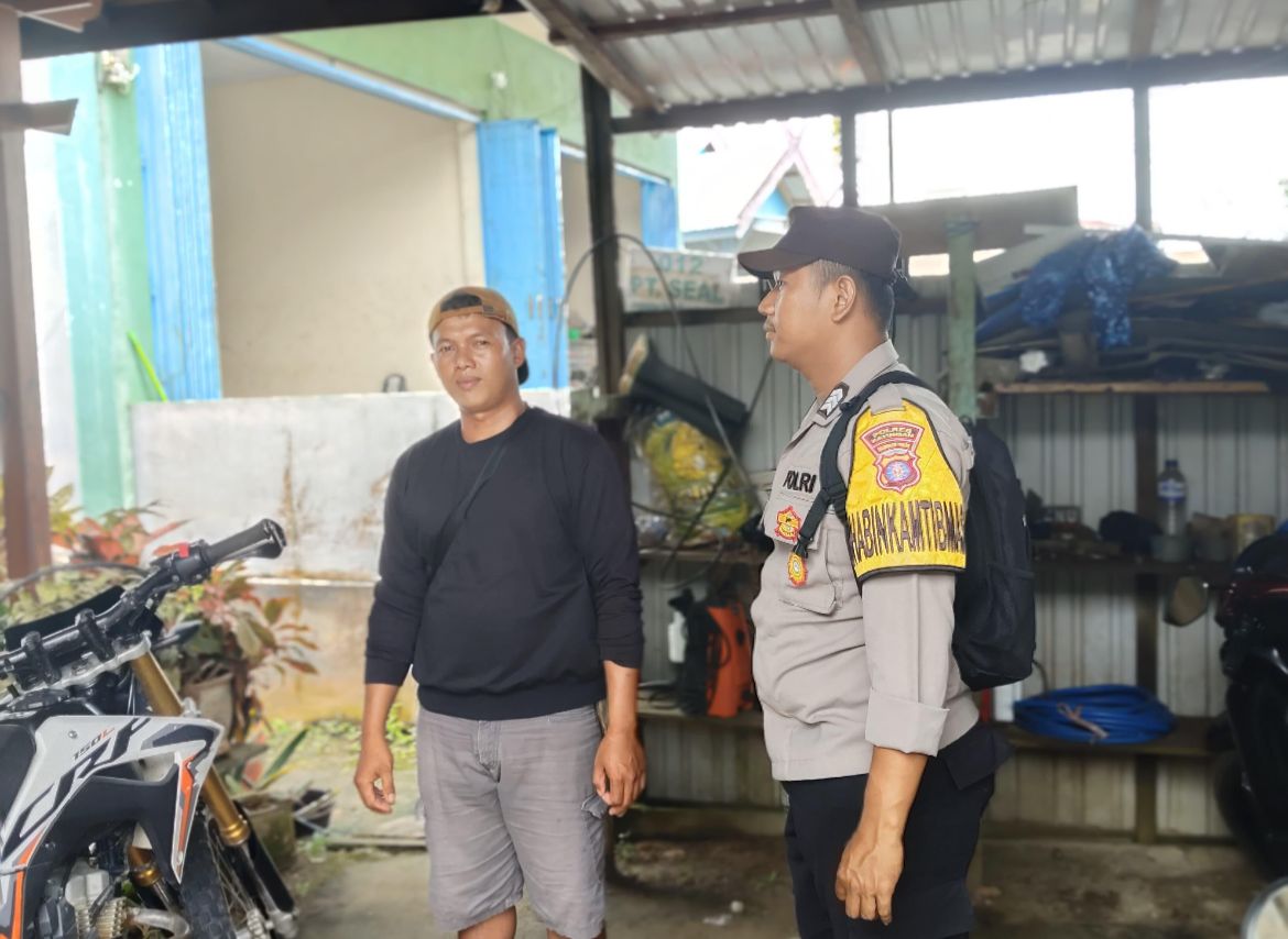 Polsek Katingan Tengah Sambang Kamtibmas