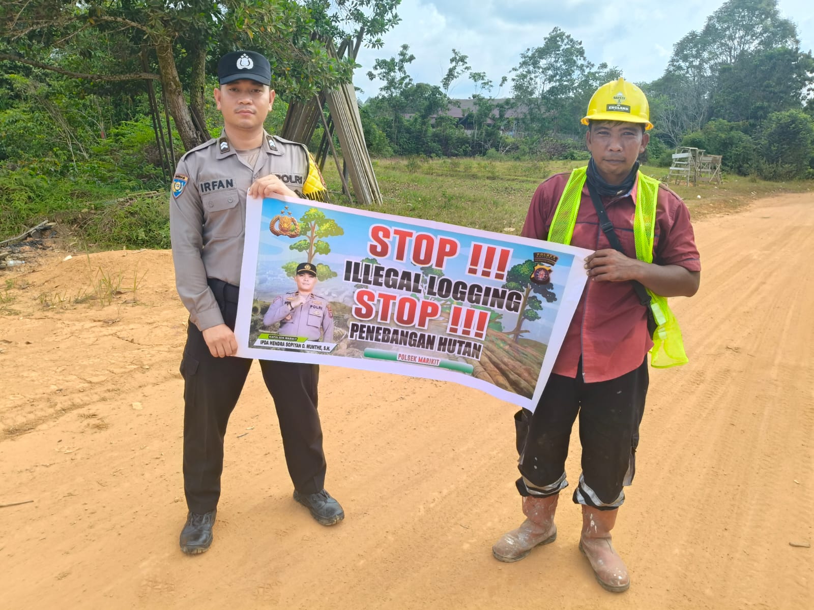 Cegah Ilegal Loging, Pers Polsek Marikit laksanakan Sosialisasi ke Masyarakat.