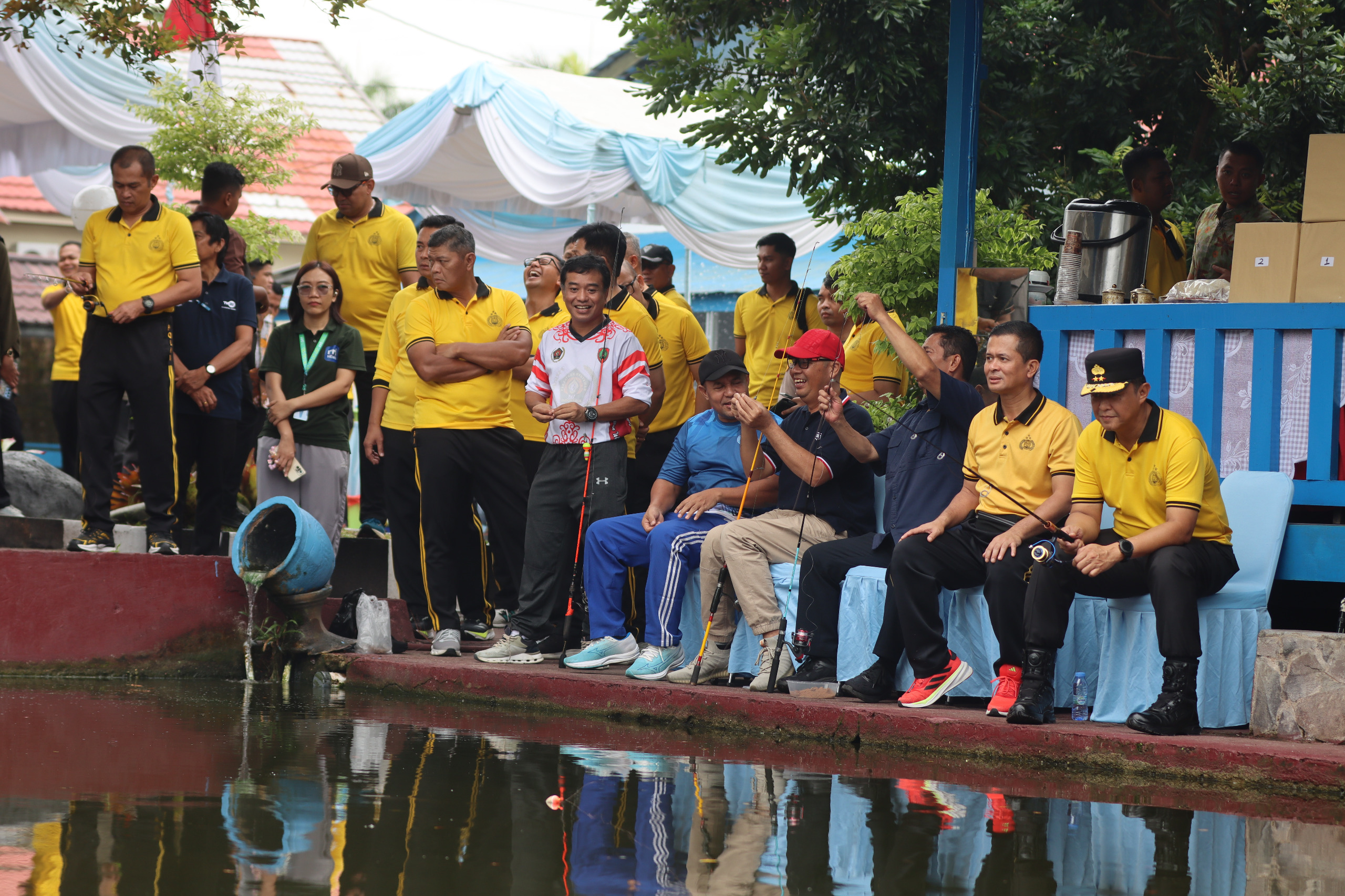 Polda Kalteng Gelar Silaturahmi dan Lomba Mancing Bersama Insan Pers