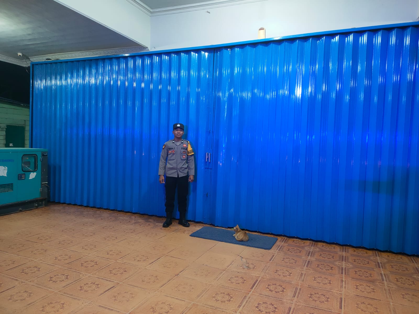 Personil Piket Patroli di Wilkum Polsek Sematu Jaya