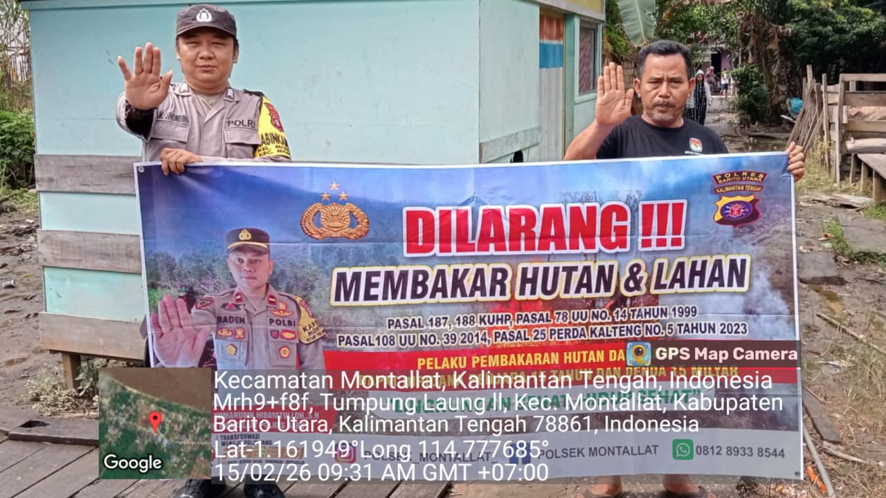 Polsek Montallat Gelar Sosialisasi Karhutla Untuk Meningkatkan Kesadaran Masyarakat