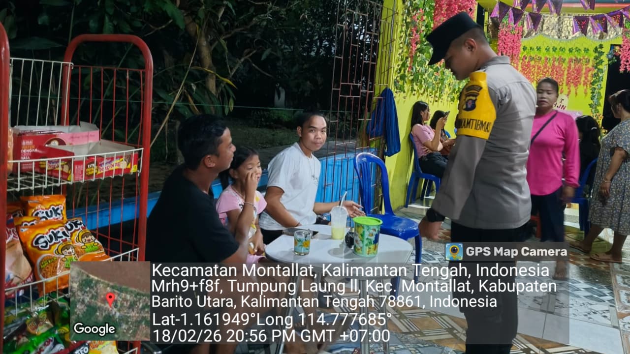 Polsek Montallat Laksanakan Patroli Malam Untuk Ciptakan Keamanan Dan Ketertiban Masyarakat