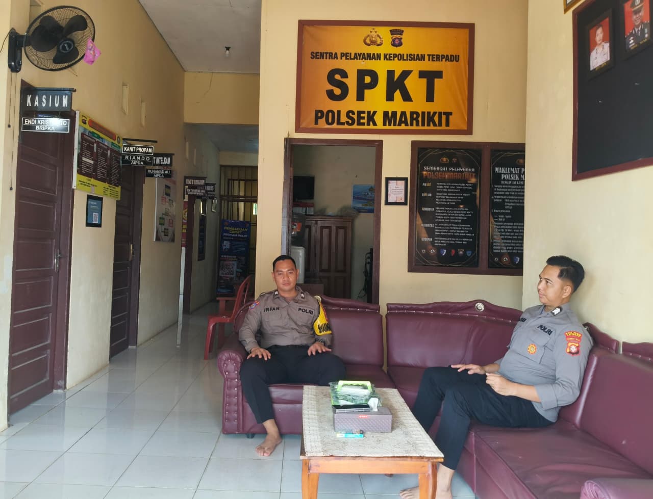 Tingkatkan Keamanan dan Pelayanan Markas Komando (Mako), Pers Polsek Marikit Laksanakan Stand By.