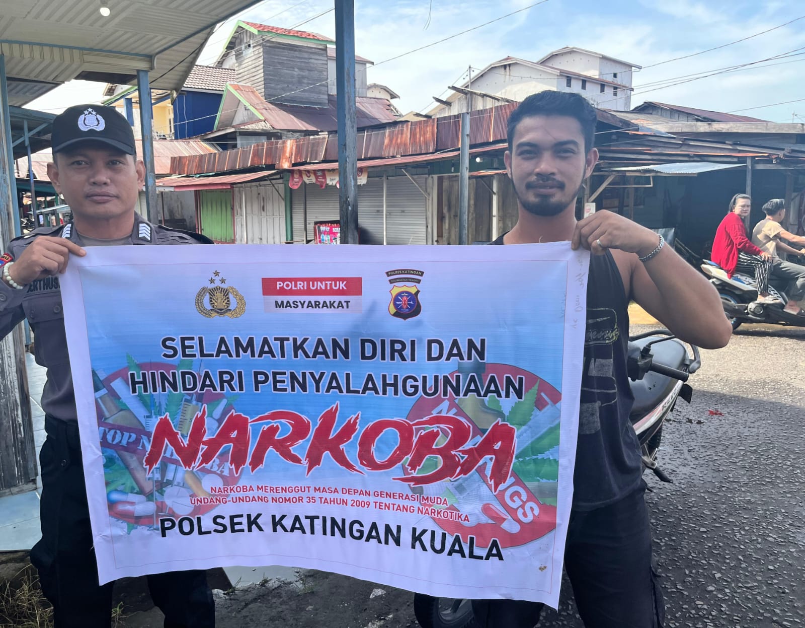 Bhabinkamtibmas Polsek Katingan Kuala Edukasi Bahaya Penyalahgunaan Narkoba Ke Masyarakat