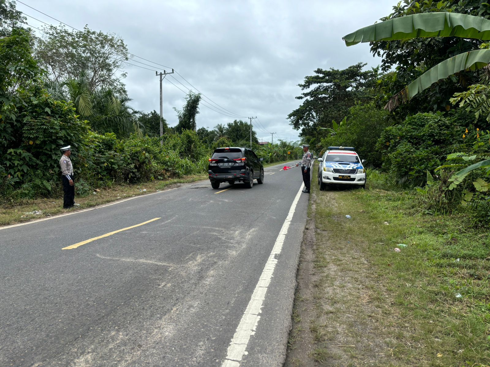 *Antisipasi Laka Lantas, Satlantas Polres Katingan laksanakan patroli ke titik-titik lokasi rawan laka lantas.*