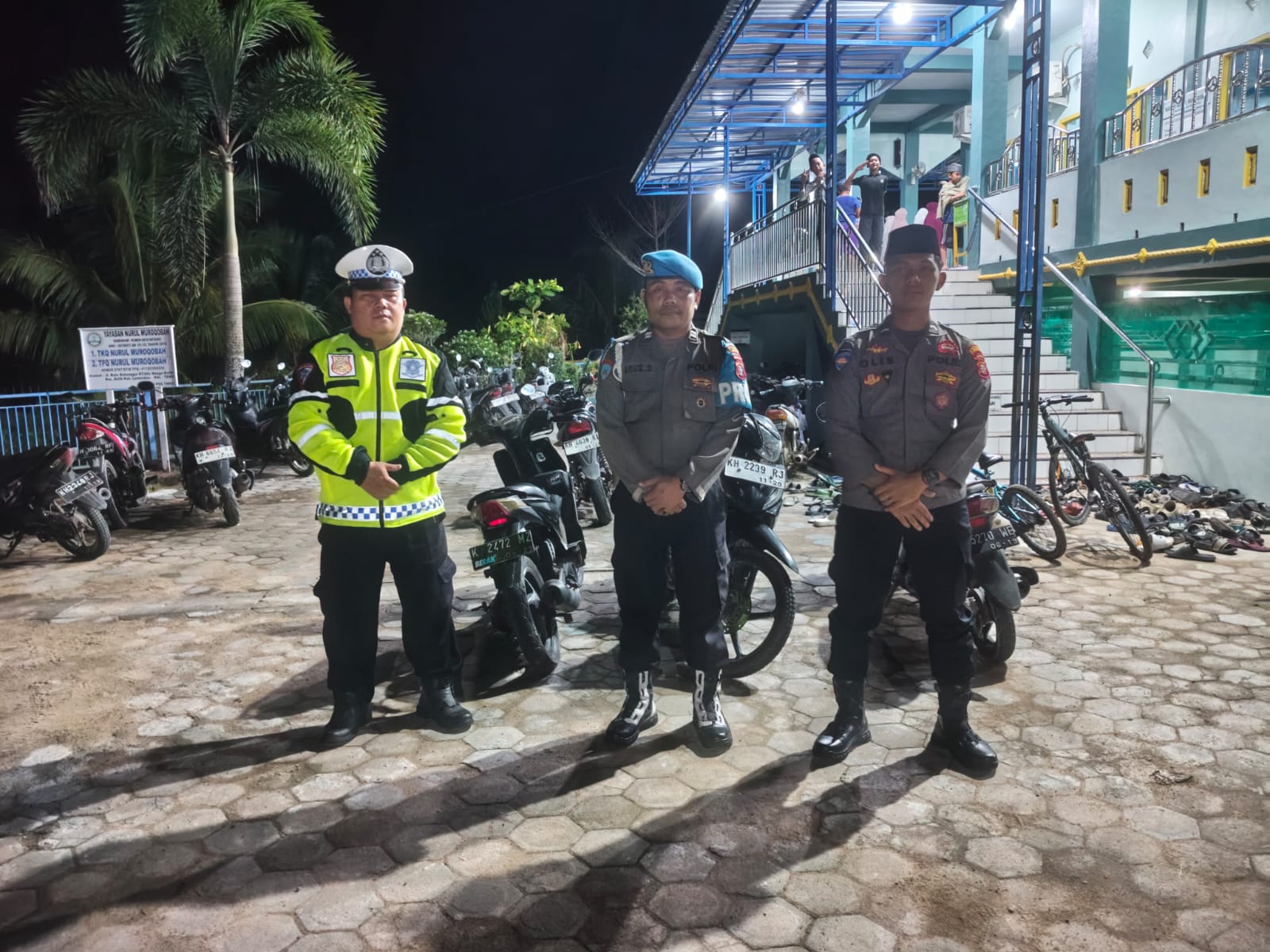 Jaga Kekhusyukan Ibadah, Polres Lamandau Amankan Tarawih di Wilkum Lamandau