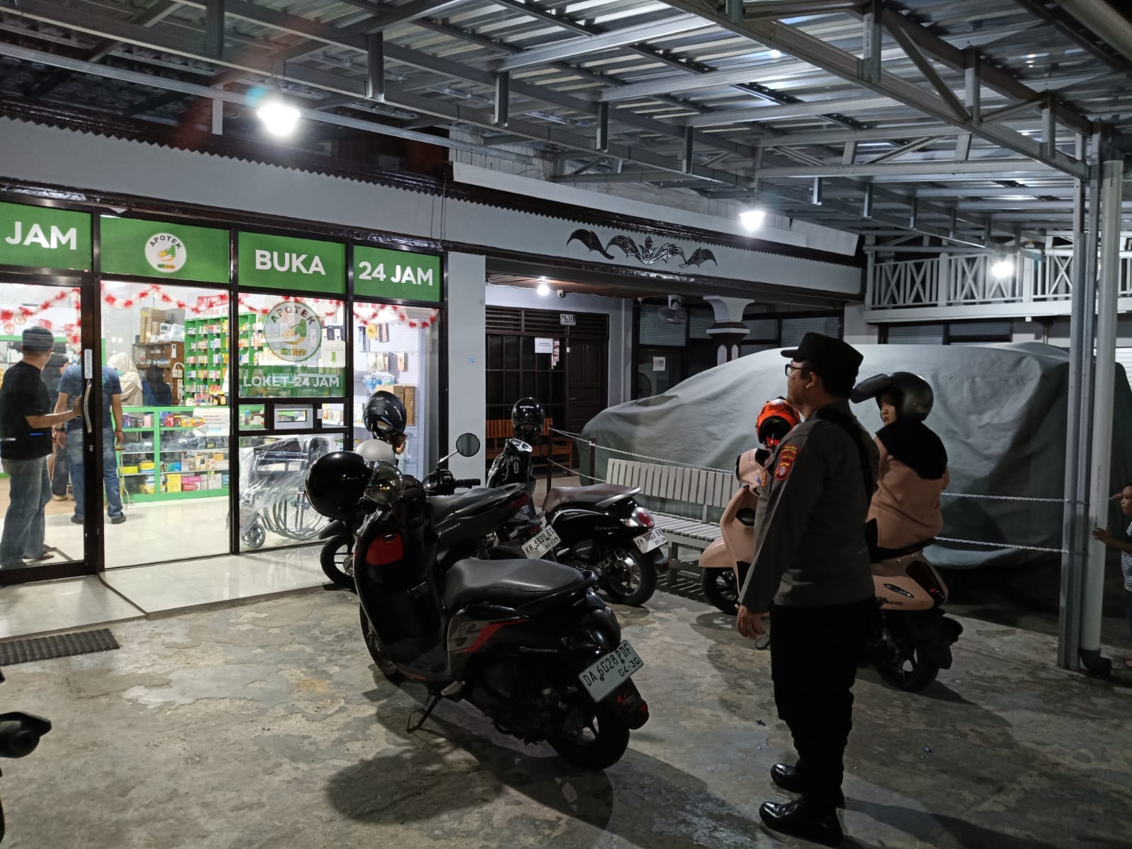 Antisipasi Tindak Kriminalitas, Polsek Teweh Tengah Laksanakan Patroli Malam