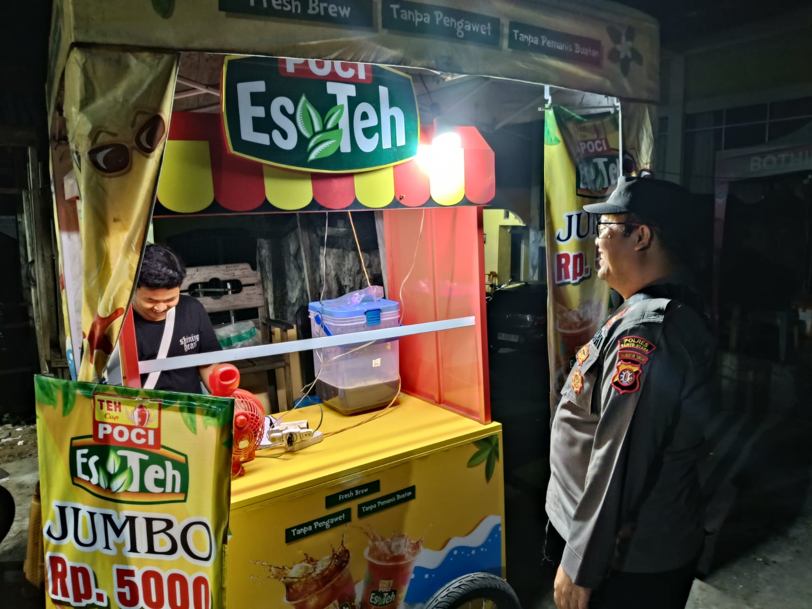 Cegah Premanisme, Polsek Teweh Tengah Himbau Warga Tetap Waspada