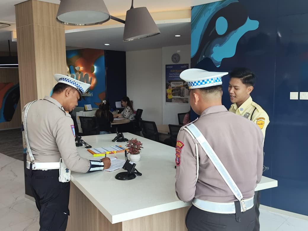 Satlantas Polres Katingan cek dan kontrol rutin Objek Vital Tiap harinya.