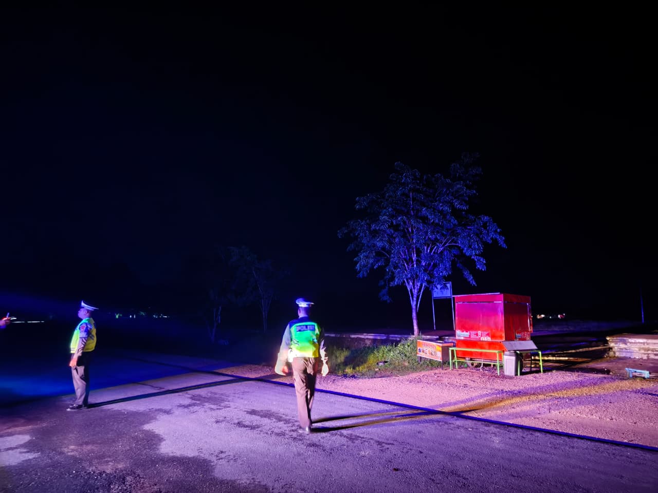 Satlantas Polres Lamandau Gelar Patroli Subuh Ramadhan, Cegah Aksi Balapan Liar di Wilkum