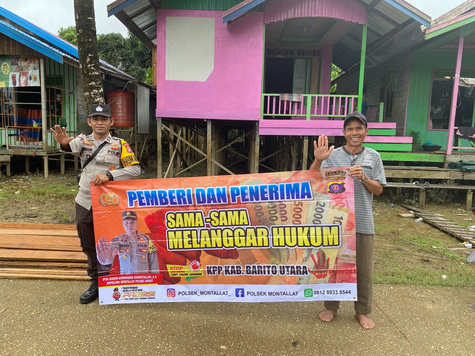 **Polsek Montallat Putus Tindak Pelanggaran Pungli, Polsek Montallat Himbau Stop Pungli ke Warga*