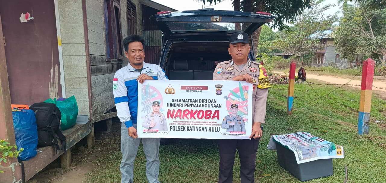 ‎Bhabinkamtibmas Polsek Katingan Hulu dan Bukit Raya Imbau Warga Jauhi Narkoba.