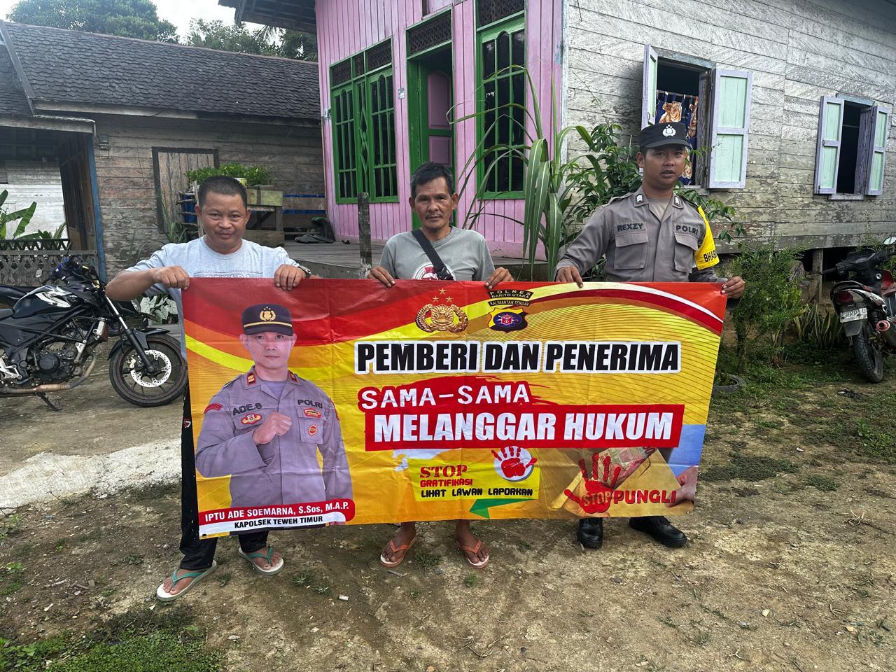 Polsek Teweh Timur Gencarkan Saber Pungli, Tegaskan Komitmen Berantas Praktik Pungutan Liar