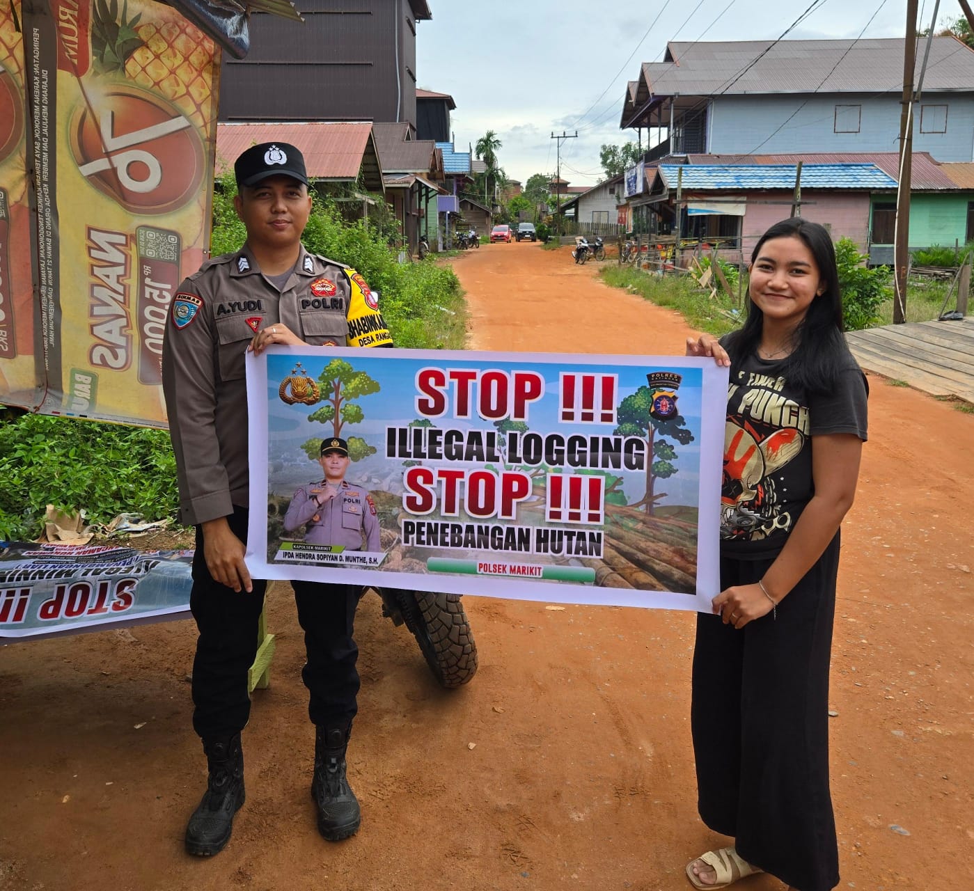 Polsek Marikit Sosialisasi Cegah Ilegal Logging…!!!