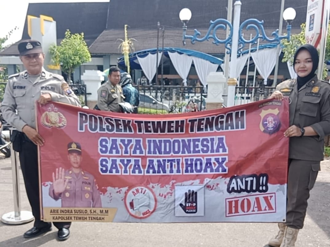 Saring Sebelum Sharing, Polsek Teweh Tengah Himbau Masyarakat Agar Tidak Mudah Percaya Mengenai Berita Hoax