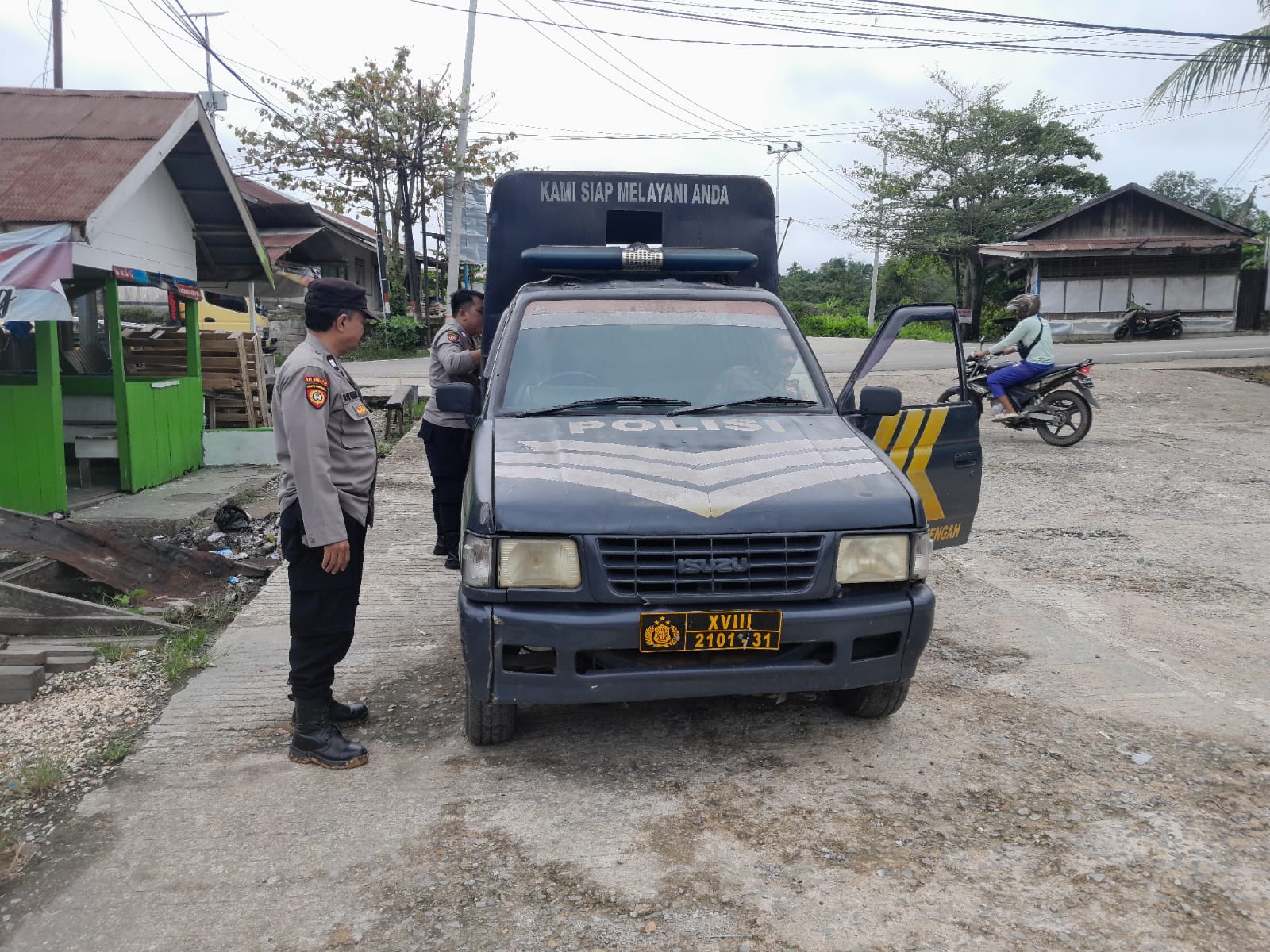 Wujudkan Situasi Kamtibmas Yang Aman Dan Kondusif, Polsek Teweh Tengah Laksanakan Patroli Kamtibmas