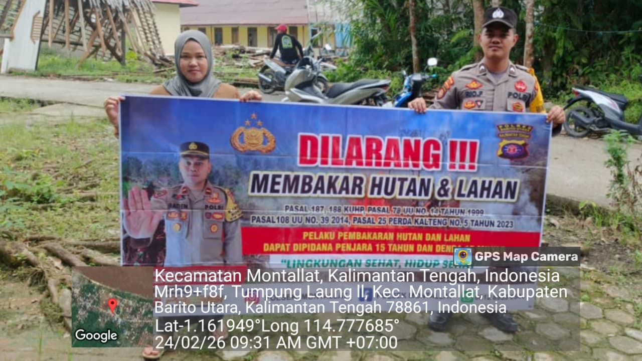 **Polsek Montallat Gelar Sosialisasi Karhutla Untuk Meningkatkan Kesadaran Masyarakat**
