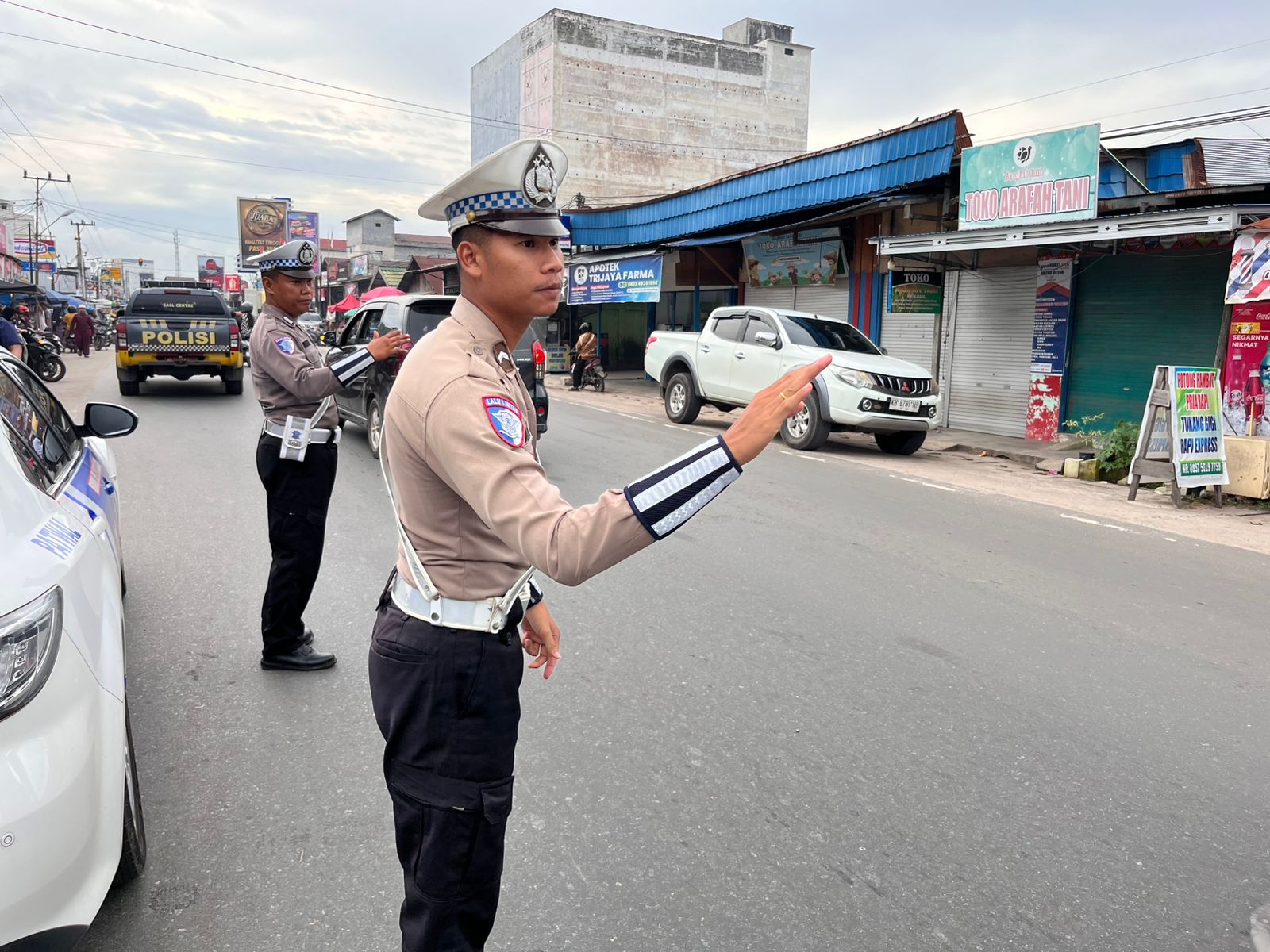 *Satlantas Polres Katingan Gelar Patroli Dialogis di Pasar Ramadhan*