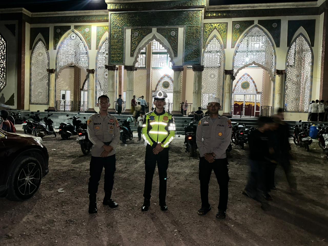 Ciptakan Rasa Nyaman, Polres Lamandau Lakukan Pengamanan Tarawih