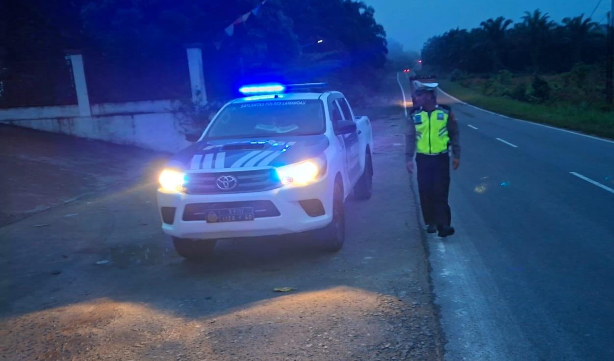 Cegah Balapan Liar, Satlantas Polres Lamandau Intensifkan Patroli Subuh Selama Ramadhan