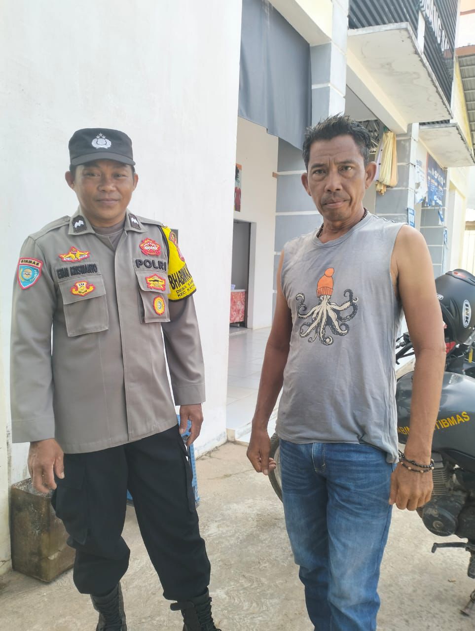 Perkuat Kamtibmas, Polsek Katingan Tengah Sambangi Warga