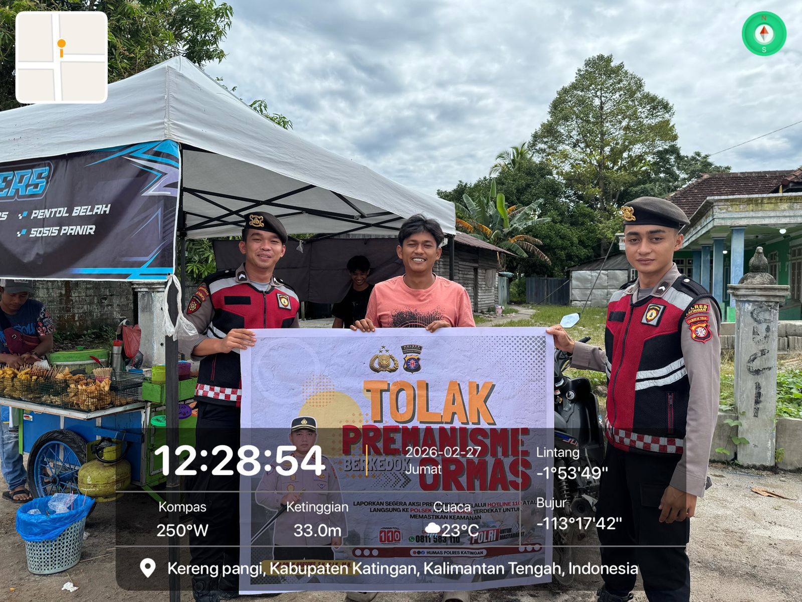 Personel Samapta Laksanakan Sosialisasi Tolak Premanisme di Lingkungan Masyarakat.