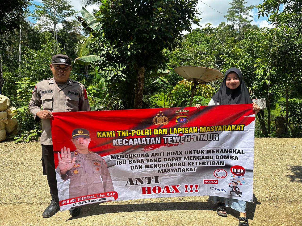 Polsek Teweh Timur Edukasi Masyarakat Lewat Sosialisasi Anti Hoax