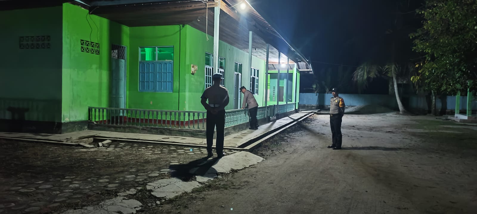 Jaga Kamtibmas, Polsek Tewang Sangalang Garing dan Pulau Malan Tingkatkan Patroli Malam.