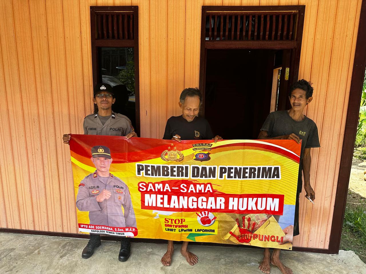 Saber Pungli, Polsek Teweh Timur Tegaskan Komitmen Berantas Pungutan Liar