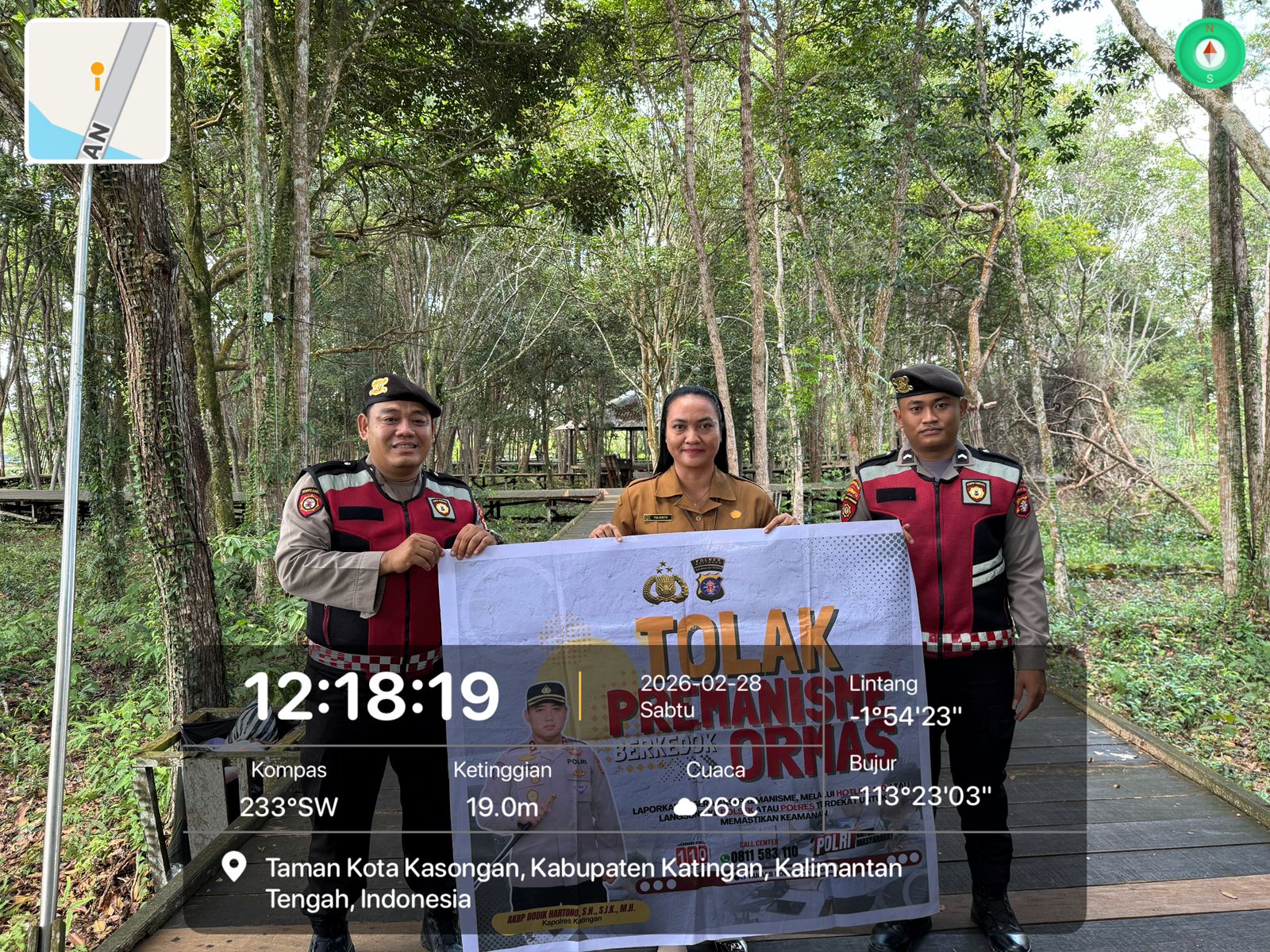 Personel Samapta Laksanakan Sosialisasi Tolak Premanisme di Lingkungan Masyarakat.