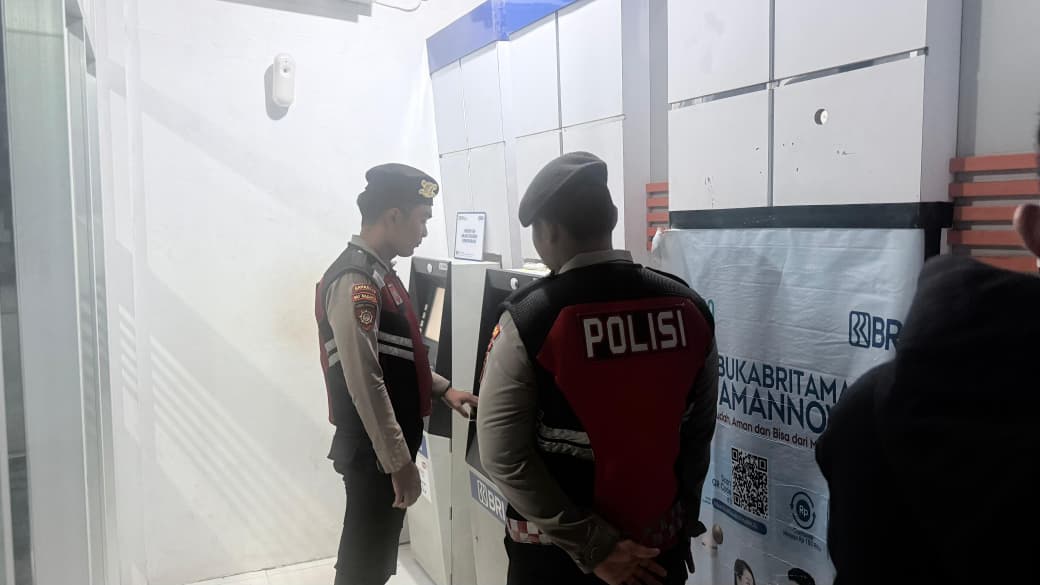 Piket Samapta melaksanakan Patroli di Objek-objek Vital Bank ATM