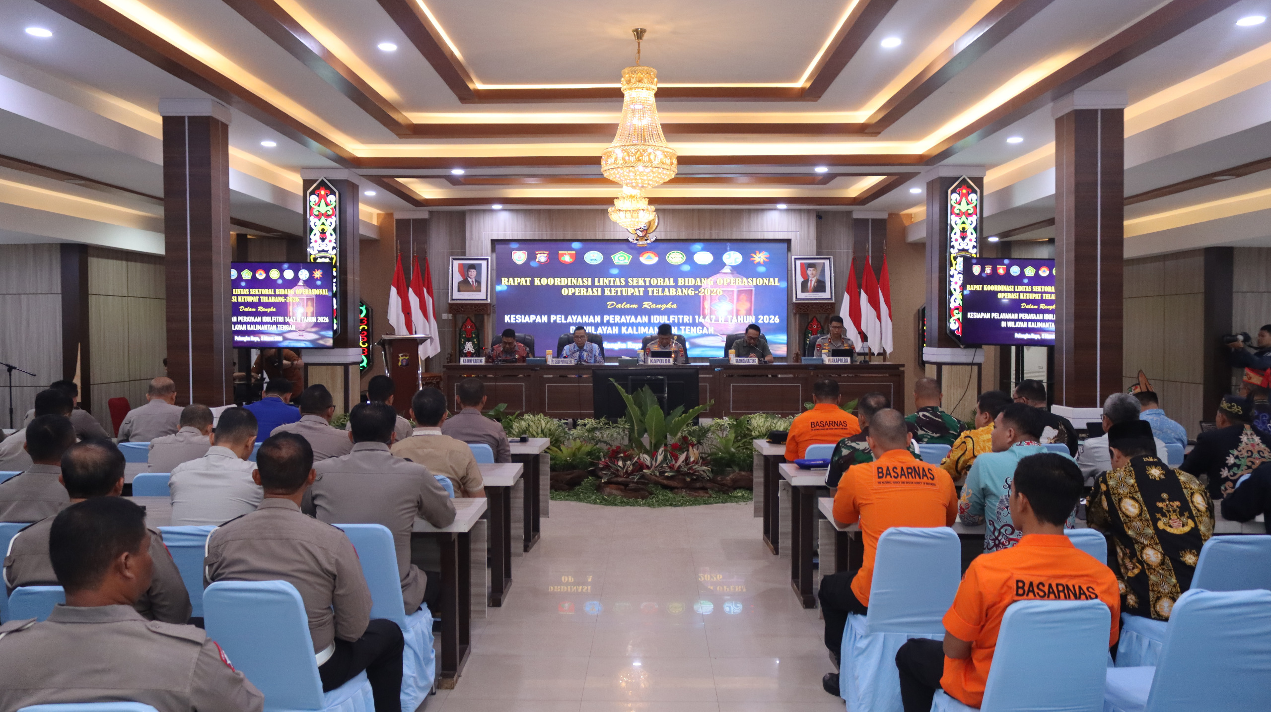 Matangkan Pengamanan Idul Fitri 1447 H, Polda Kalteng Gelar Rakor Lintas Sektoral