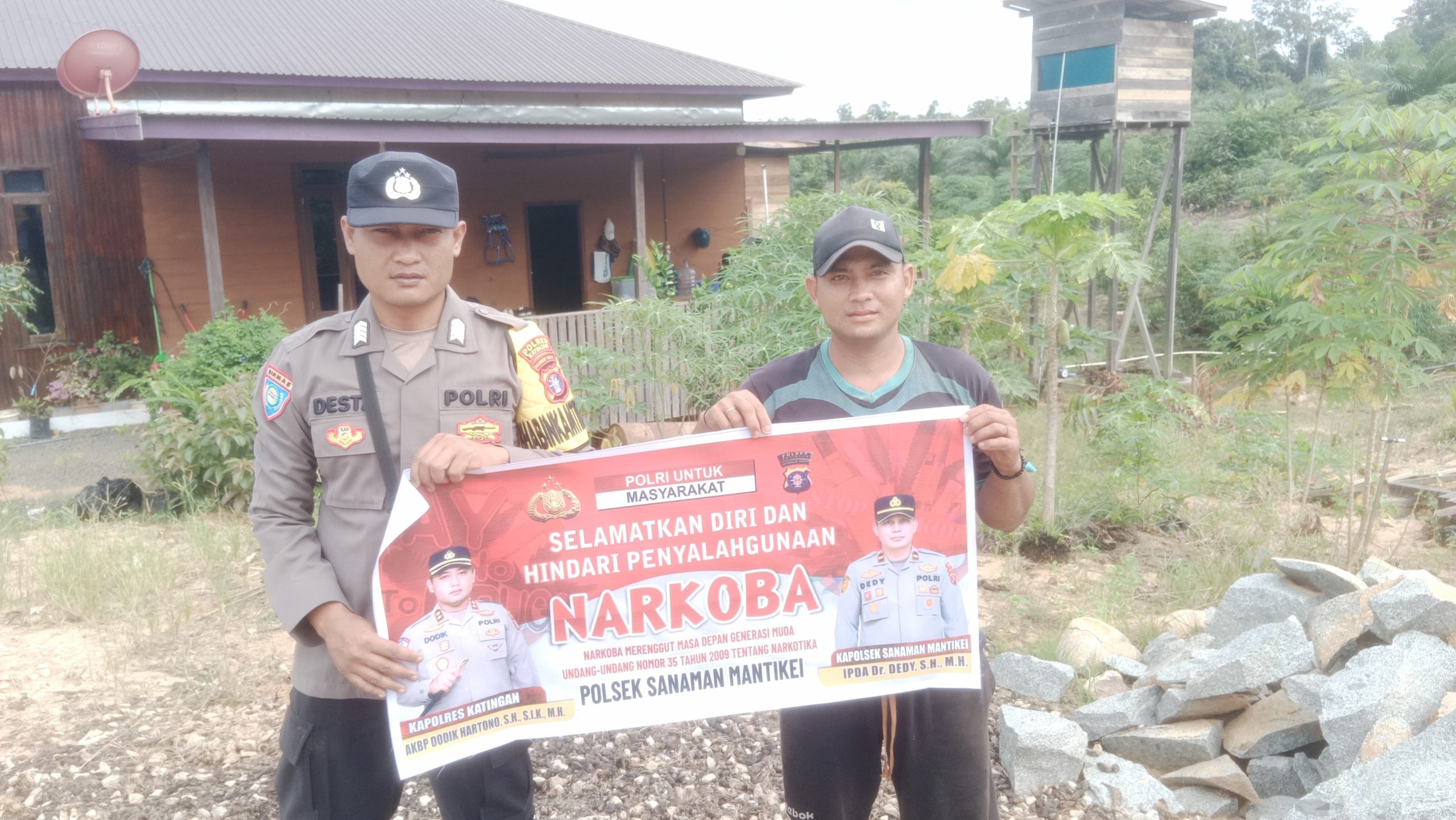 Bhabinkamtibmas Desa Kamanto Sosialisasi Bahaya penyalahgunaan Narkoba.