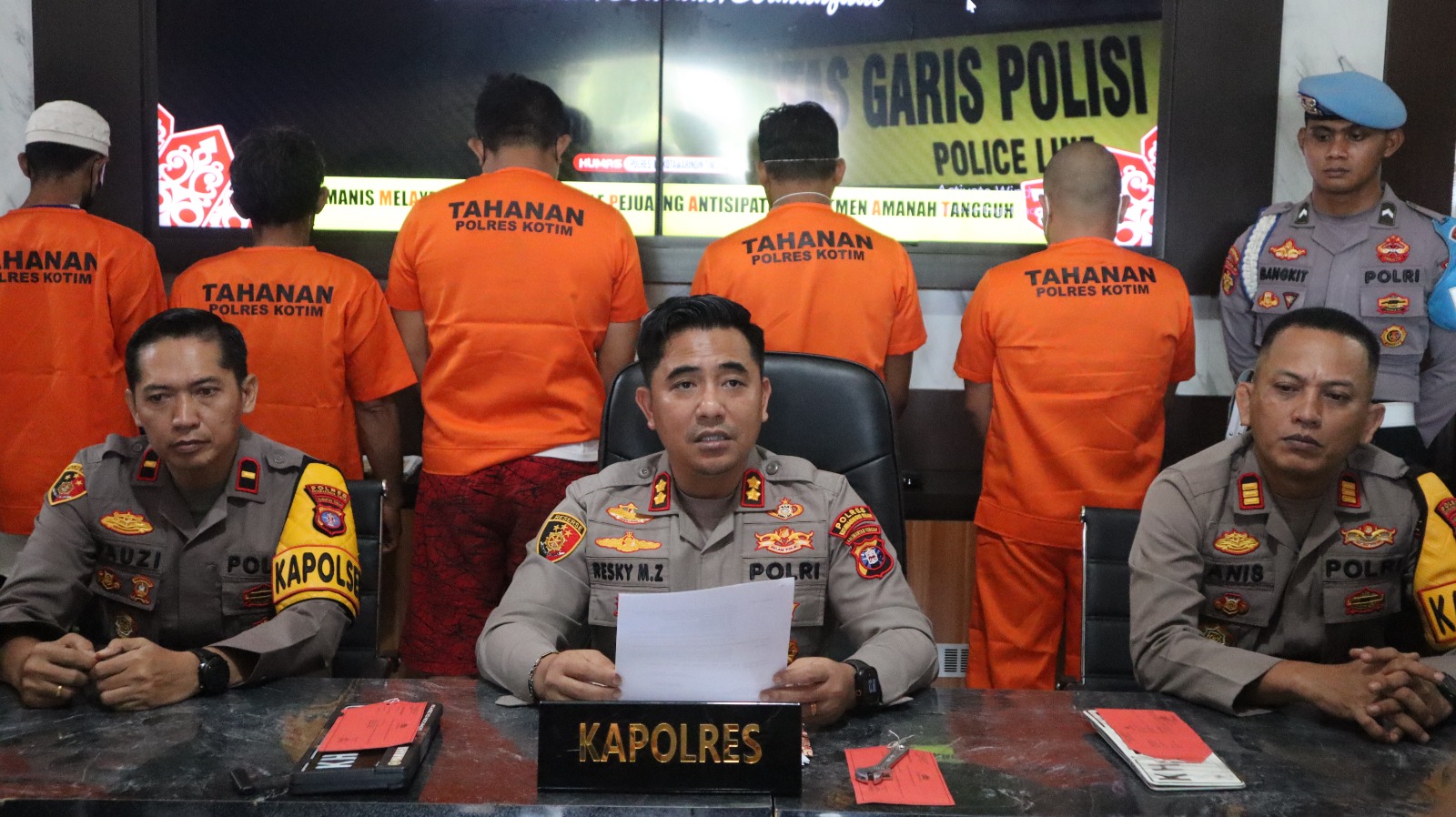 Curanmor dan Penggelapan Terungkap, Polres Kotim Amankan Pelaku dan BB