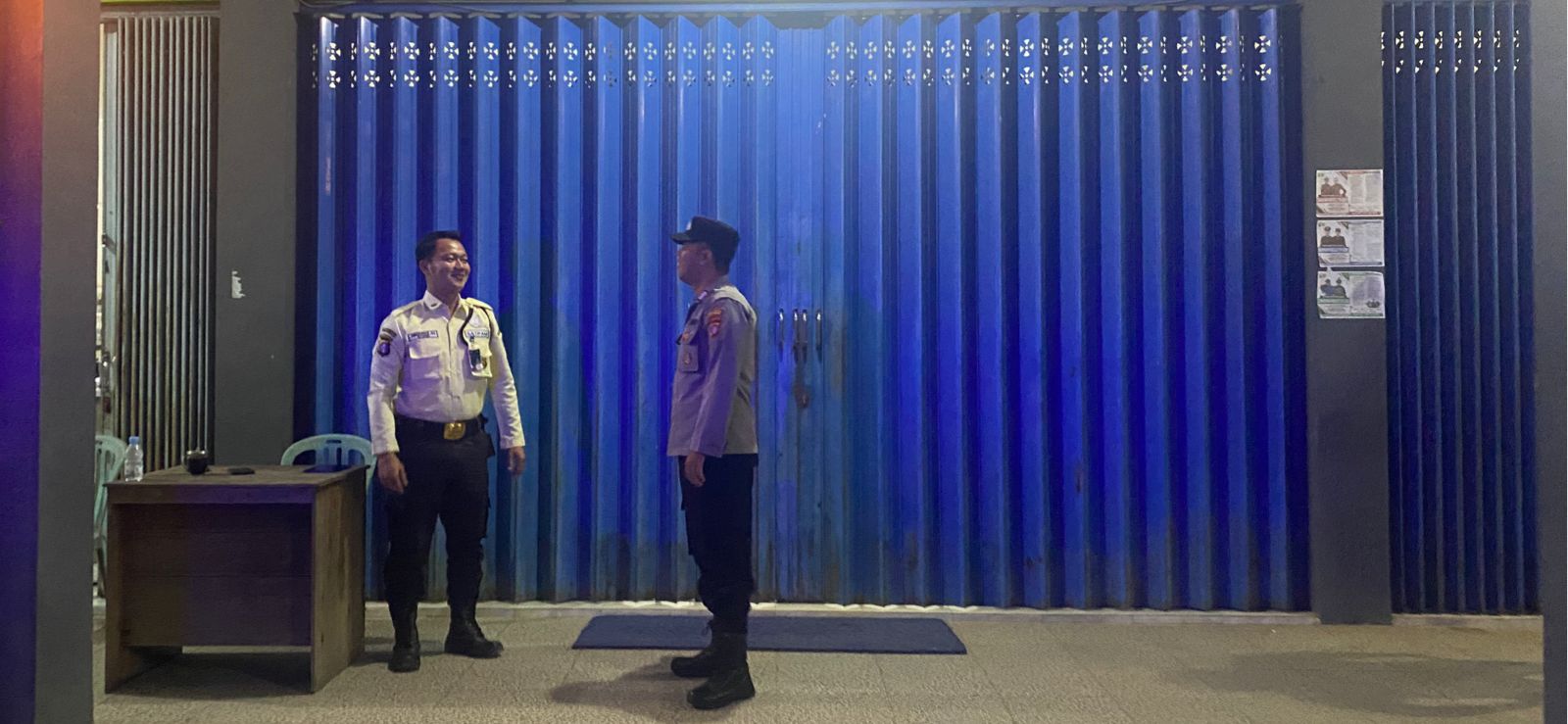 Ciptakan Rasa Aman, Polsek Bulik Patroli Dialogis dengan Satpam Bank