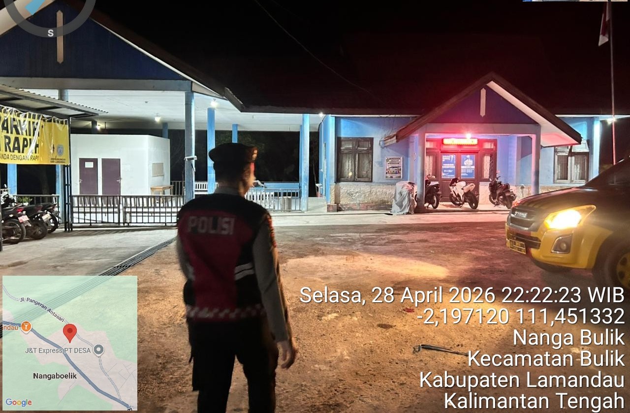 Sat Samapta Polres Lamandau Patroli di Objek Vital, Wilkum Polres Lamandau