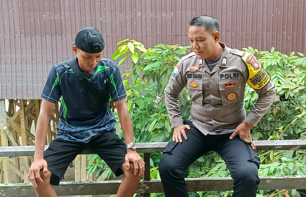 BHABINKAMTIBMAS POLSEK KATINGAN HULU SAMBANGI WARGA.