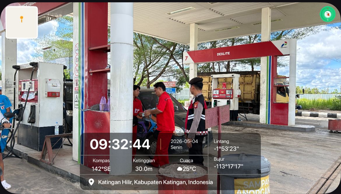 Patroli Pagi, Personel Samapta Polres Katingan Sasar Titik Rawan Tindak Pidana.