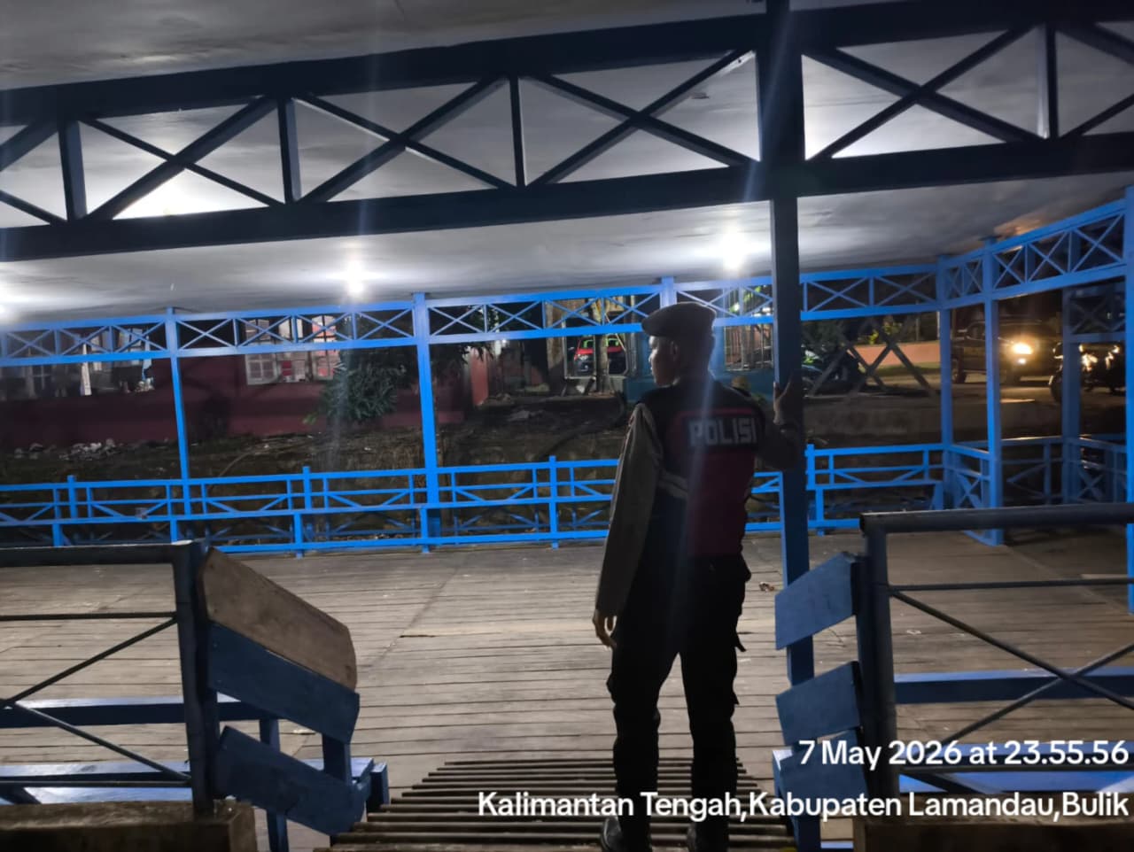 Wujudkan Kamtibmas Aman dan Kondusif, Sat Samapta Polres Lamandau Laksanakan Patroli Malam